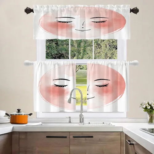 Miniatura 19 de Shrahala Abstract Pattern Geometric Blackout Window Curtains, Concentric Squares Thermal Insulated Curtains Grommet Long Drapes for Bedroom,Living