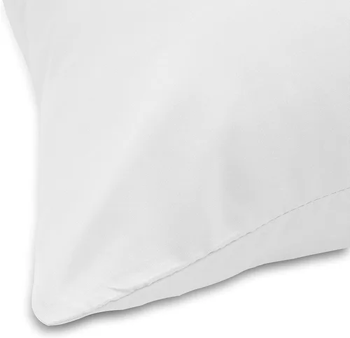 Miniatura 4 de Funda de almohada de viaje de 12 x 18 pulgadas, paquete de 2 piezas, 100% algodón egipcio, cierre de cremallera, 500 hilos, funda de almohada