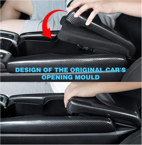 Miniatura 5 de Ruiya Accesorios de fibra de carbono para Honda Civic de 10ª generación, diseño de fibra de carbono, funda para reposabrazos Honda Civic 10ª