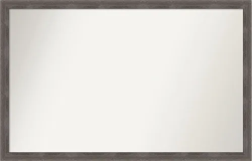 Miniatura 280 de Amanti Art Espejo personalizado, espejo de baño gris plomo a rayas, espejo de pared o espejo de tocador de baño sobre el fregadero