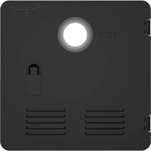Ranein Kit de puerta para calentador de agua RV, panel negro de 15 x 15 pulgadas, acero inoxidable, compatible solo con modelos Ranein