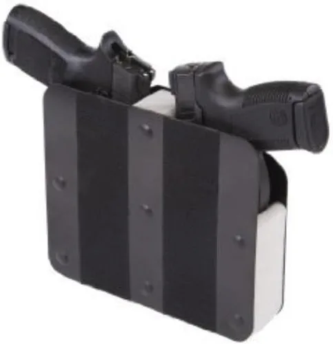 Miniatura 9 de BenchMaster Estante vertical para pistolas, almacenamiento seguro para pistolas, con capacidad para 2 a 12 pistolas, organizador seguro para armas