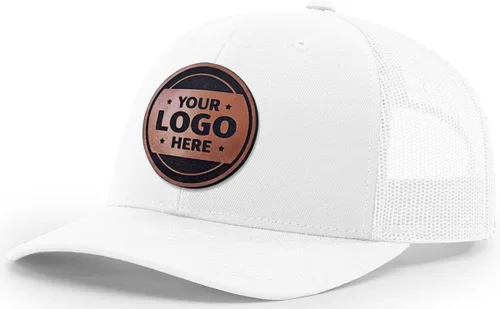 Miniatura 61 de Sombrero de parche de cuero de camionero personalizado grabado con láser