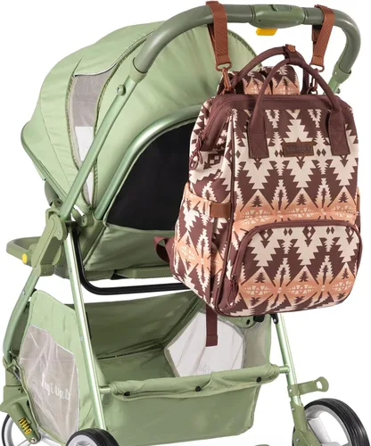 Miniatura 6 de Mochila de Pañales Montana West Wrangler Bolso de Estilo Vaquero para Bebé, Marrón, Tamaño único, Estándar