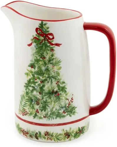 Miniatura 6 de Boston International Jarra de cerámica para bebidas, 5.5 tazas, pájaro en abedul