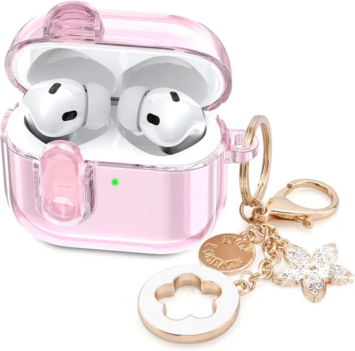 Miniatura 34 de Funda para Apple Airpods iPods Pro 3, fundas transparentes 2025 lindas mujeres, VISOOM Cute Air Pods Pro3 funda transparente para Airpods iPods Pro