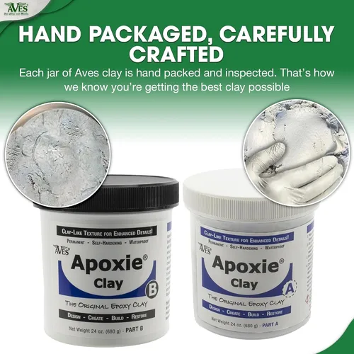 Miniatura 6 de Aves Apoxie Clay - 2 partes (A y B) auto endurecimiento, arcilla para modelar - Arcilla blanca Apoxie de 3 libras