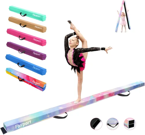 Miniatura 12 de FBSPORT - Barra de equilibrio plegable de 8 pies, 9 pies, 9.5 pies; viga de gimnasia de espuma, viga de equilibrio plegable para niños y adultos