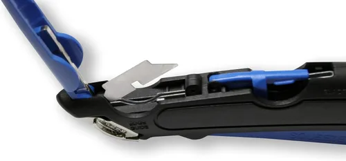 Miniatura 3 de Garvey 091524 cúter de seguridad con funda, color negro y azul, Negro/Azul