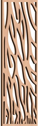Miniatura 24 de 9 3/8"W x 24 3/8"H x 1/4"T Bristol Decorativos Paneles de Pared de Madera Calado, Cereza