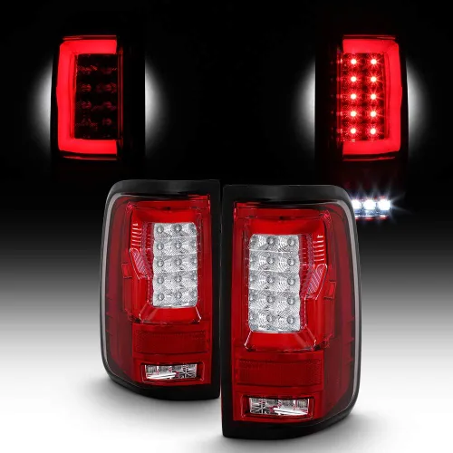 Miniatura 9 de AKKON - Compatible con barra de luz LED negra ahumada para Ford F150 Pickup Styleside V2 04-08, par izquierdo+lado derecho Carcasa de humo negro