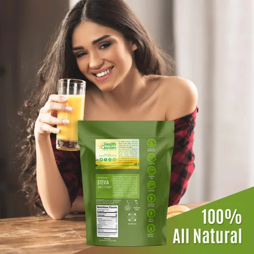 Miniatura 7 de Health Garden Edulcorante en polvo de stevia - Todo natural - Kosher - Sin gluten y azúcar - Apto para dieta cetogénica (12 onzas)