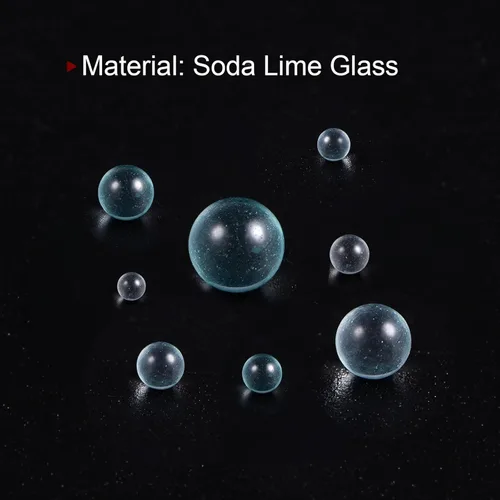 Miniatura 5 de HARFINGTON 250 cuentas de vidrio para hervir bolas de vidrio de 0.236 in de soda y lima, para mezclar botellas, transparente