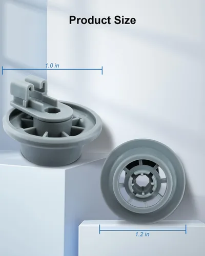 Miniatura 4 de 611475 Montaje de rueda inferior para lavavajillas - gris, apto para Bosch Reemplazar #bsh-00611475 1559847 AH3477735 AH8727387 Paquete de 4