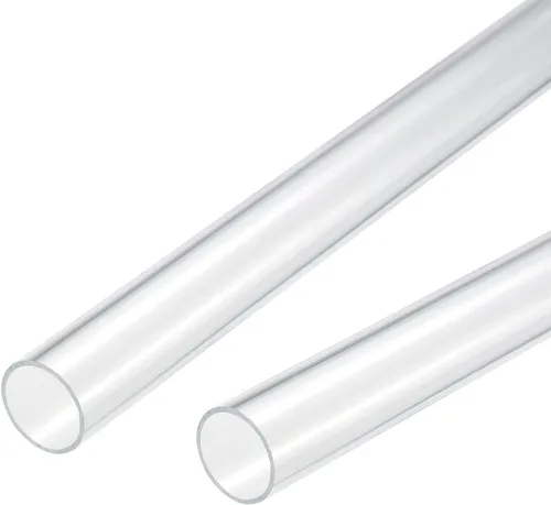 Miniatura 41 de MECCANIXITY Tubo acrílico transparente rígido redondo tubo 0.472 in (1/2") ID 15mm (0.6") OD 10" para lámparas y linternas, sistema de refrigeración