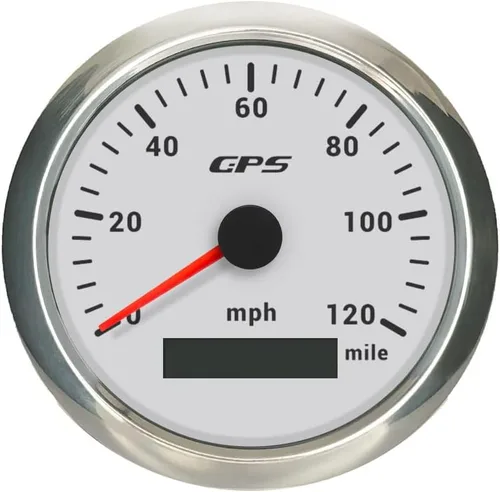 Miniatura 30 de ELING Velocímetro GPS de 3.346 in 0-200 MPH Kit de medidor de velocidad para coche, camión, motocicleta con 7 retroiluminaciones 12 V 24 V