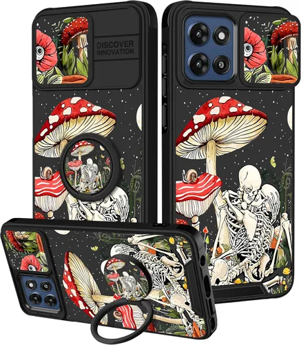 Miniatura 37 de Funermei Funda para Moto G Play 4G 2024 – Funda para teléfono para mujeres y niñas, diseño único de gato y libros, diseño único con funda