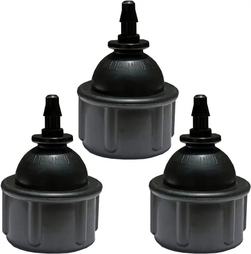Paquete de 3 tubos de riego por goteo de 1/4 de pulgada a grifo/adaptador de manguera de jardín, accesorios de conector para tubos de 1/4 pulgadas x