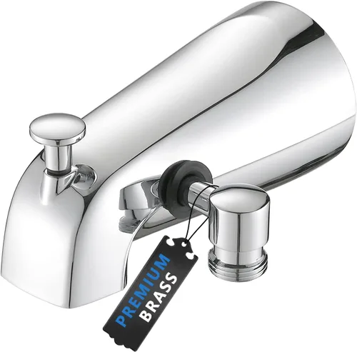 Miniatura 15 de PROOX Grifo de bañera de metal con rociador de bronce aceitado, 6 ajustes de ducha de mano con interruptor de pausa de encendido/apagado, grifo