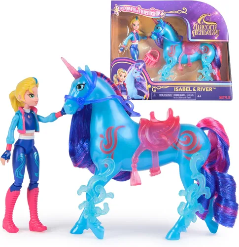 Miniatura 11 de Unicorn Academy, Set de Poder de Amistad de Ava y Leaf con Silla de Montar y Accesorios, Muñecas y Juguetes de Unicornio, Regalos y Pequeños
