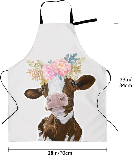 Miniatura 4 de Delantal de cocina de chef impermeable con bolsillos para adultos, delantales de cocina para barbacoa, regalos personalizados para hornear