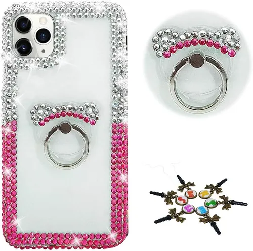 Miniatura 55 de Sparkle - Funda para teléfono compatible con Samsung Galaxy Z Flip 2 5G - Elegante - Funda 3D hecha a mano con diseño de diamantes de imitación