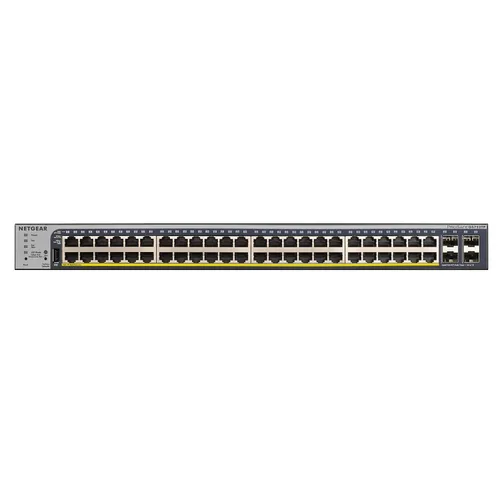 Miniatura 2 de NETGEAR Conmutador Inteligente Gigabit Ethernet PoE de 52 puertos (GS752TP) - Administración en la nube de Insight opcional, 48 x PoE+ @ 380W, 4 x