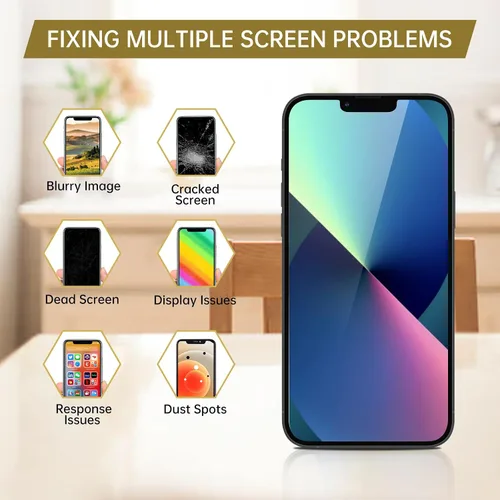 Miniatura 4 de Para iPhone 13 Reemplazo de pantalla con altavoz de oído Sensor de luz ambiental 3D táctil LCD digitalizador 6.1 "Sensor de proximidad Montaje