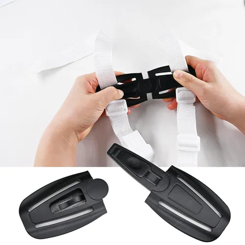 Miniatura 4 de Clip de arnés de pecho universal para asiento infantil y cinturón de pecho para asiento de bebé, hebilla de clip de repuesto universal para niños