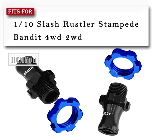 Miniatura 2 de Parte de mejoras de llave hexagonal de rueda de 0.472 in y 0.669 in para 1/10 Slash Rustler Stampede Bandit 4wd 2wd, adaptadores de cubo hexagonal