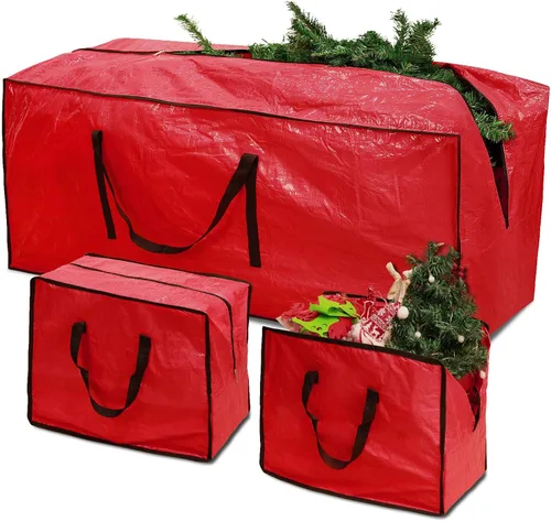 Miniatura 9 de RICHIE Bolsa de almacenamiento para árbol de Navidad de 7.5 pies, se adapta a árboles artificiales de hasta 7 pies, bolsa de plástico resistente al