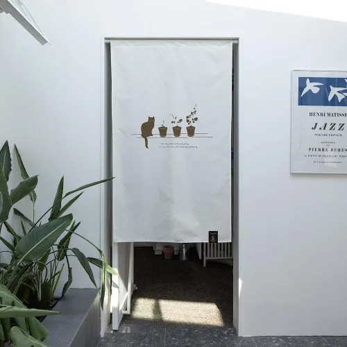 Miniatura 5 de Cortinas-Puertas-Estampado de Gato Ático (33 pulgadas de ancho x 55 pulgadas de largo)