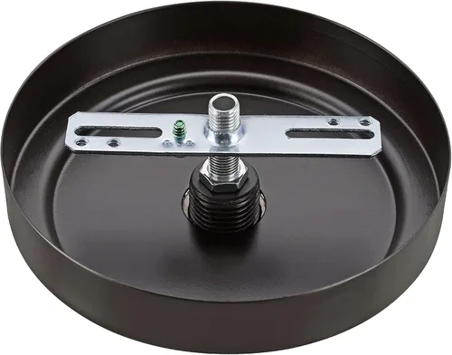 Miniatura 5 de Aspen Creative 21508-11 - Kit de lámpara de araña de transición y toldo con bucle para cuello, bronce aceitado, diámetro de 5-1/2 pulgadas, orificio