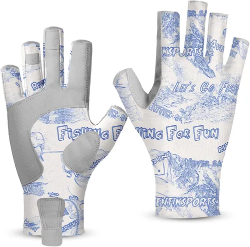 Miniatura 11 de Riverruns Guantes de pesca UPF 50+ con protección UV para hombres y mujeres para exteriores, kayak, remo, remo, canoa, senderismo