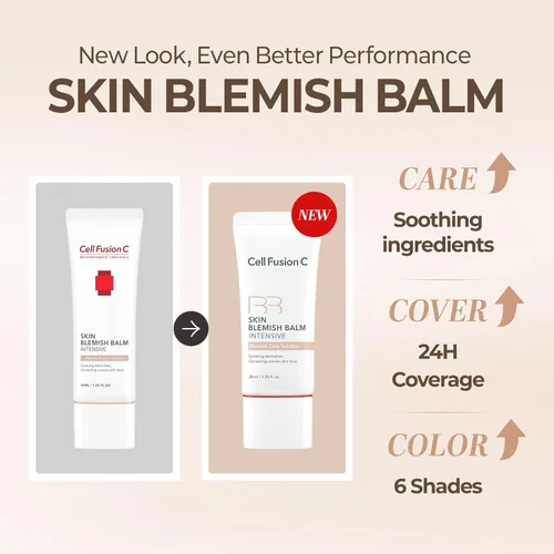 Miniatura 11 de Cell Fusion C Skin Blemish Balm No.23 Signature Beige - Crema BB ligera/media, ligera con ceramida, hidratante tintado para pieles sensibles, sin