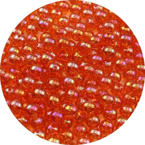 Miniatura 59 de 2000 cuentas redondas acrílicas de 0.157 pulgadas (0.157 in), cuentas espaciadoras de colores AB con agujero para bricolaje, pulseras, collares