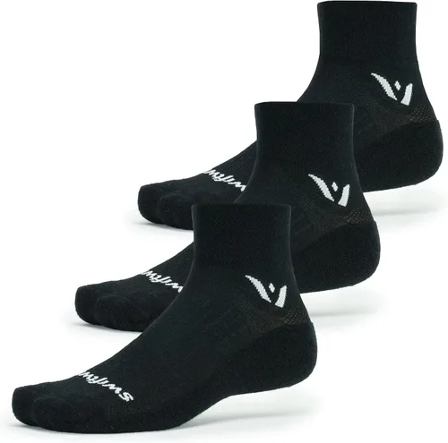 Swiftwick - Calcetines Performance Two para correr y ciclismo, secado rápido, calcetines acolchados