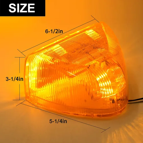 Miniatura 5 de 2 piezas para luces intermitentes de faro ámbar LED Peterbilt, luces de circulación selladas de 31 LED, reemplazo para luces intermitentes de faro