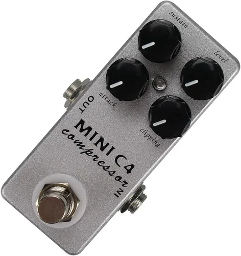 Miniatura 7 de Mini C4 Compresor Pedal de Efecto Guitarra Metal Shell Pedal Efectos True Bypass