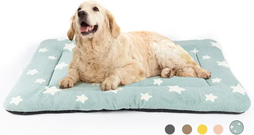 Miniatura 40 de Mora Pets Almohadilla para jaula para perros, alfombra para jaula de perrera para perros pequeños, lavable, bonita cama de estrella para mascotas