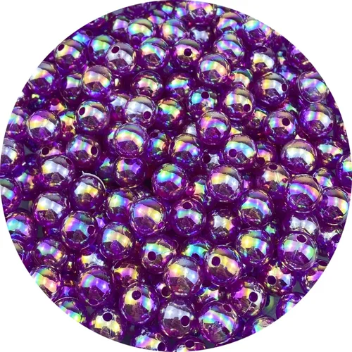 Miniatura 39 de 1000 piezas de cuentas redondas de acrílico de 6 mm, colores AB, cuentas espaciadoras redondas para aretes, pulseras, collares, llaveros, joyería