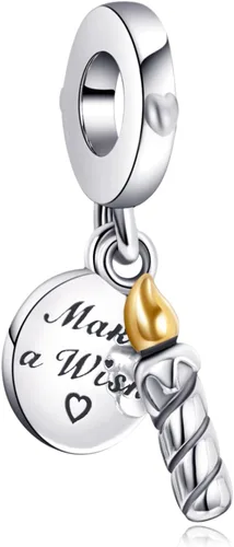 Annmors Dijes de joyería de animales para mujer, plata de ley 925, colgante con circonita cúbica, cuentas de joyería, regalos de bricolaje para