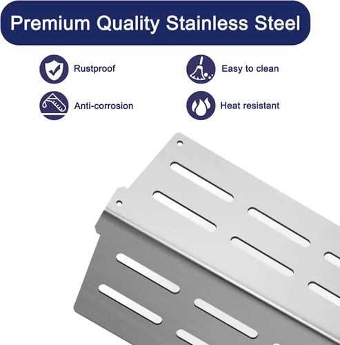 Miniatura 4 de Genesis 300 Grill Parts 7620 Barras aromatizantes para Weber Genesis E310 E320 E330 S310 EP330 con 3 piezas quemador 65505 deflectores de calor