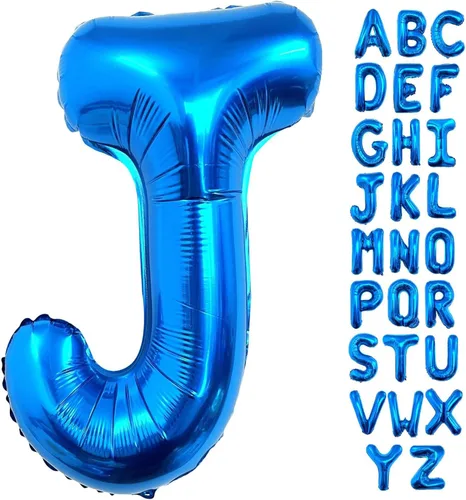 Miniatura 22 de Lovoir Globos azules grandes de 40 pulgadas con letra C de gran tamaño, globo de helio de aluminio de Mylar para decoración de fiesta de cumpleaños