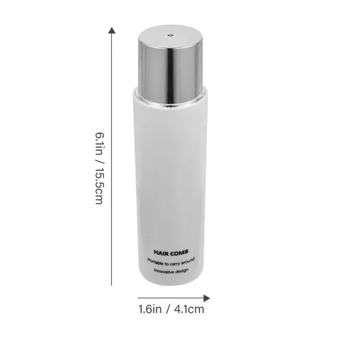 Miniatura 3 de Mini cepillo de peinado retráctil de cerdas redondas de secado por soplado y desenredado para el cabello, blanco