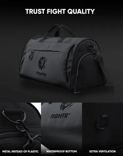 Miniatura 3 de FIGHTR Sports bag & travel Duffel bag for men and women - with shoe compartment & wet compartment - bag for sports, fitness & travel - training bag