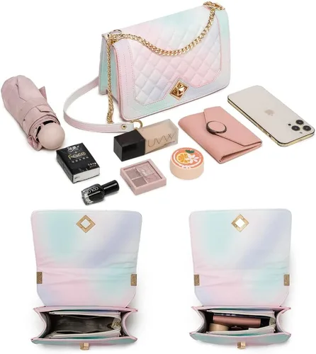 Miniatura 3 de HINFKA Bolso cruzado pequeño para mujer, bolso de hombro de piel sintética, bolso pequeño de embrague, bolso de noche versátil de moda