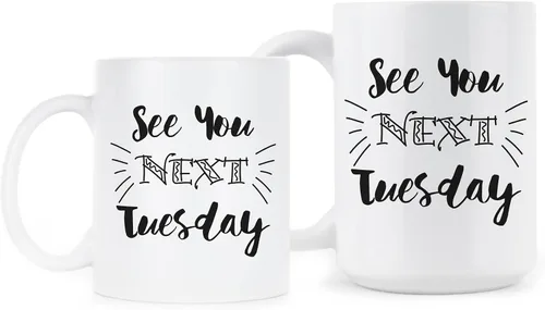 Miniatura 2 de See You Next Tuesday Taza C U Next Tuesday Tazas de café Sassy Cup Gift