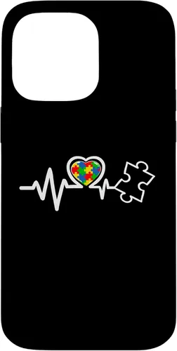 Miniatura 21 de Heart Puzzle Piece Heartbeat Cool Autism Awareness Case for iPhone 16