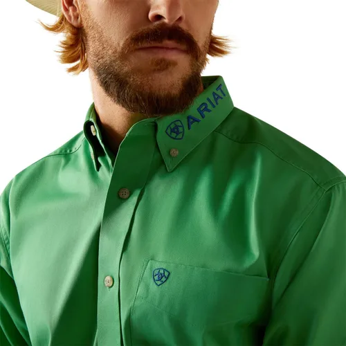 Miniatura 11 de Ariat Camisa de sarga con logotipo del equipo para hombre